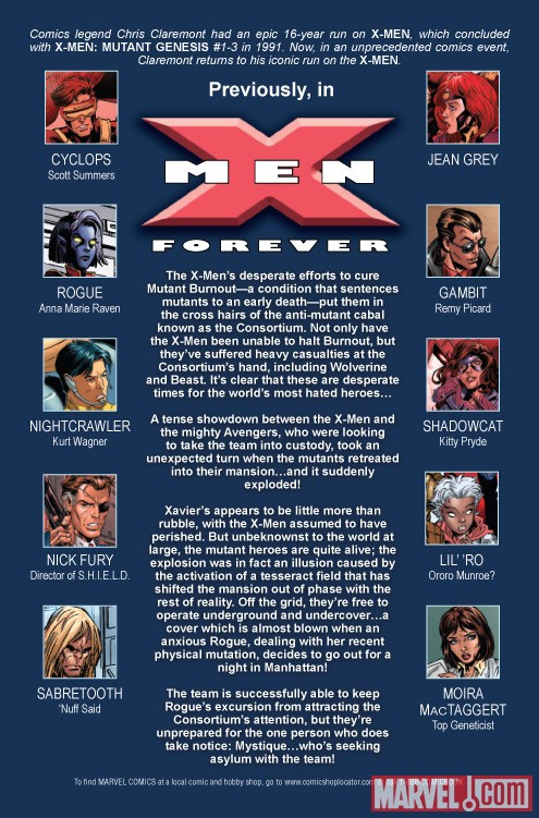X-MEN FOREVER 2 #4 recap page