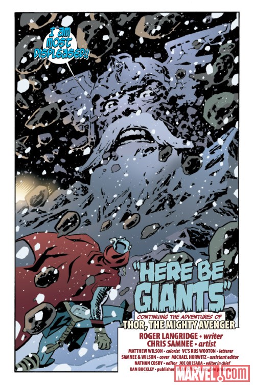 Thor: The Mighty Avenger #3 preview art by Chris Samnee