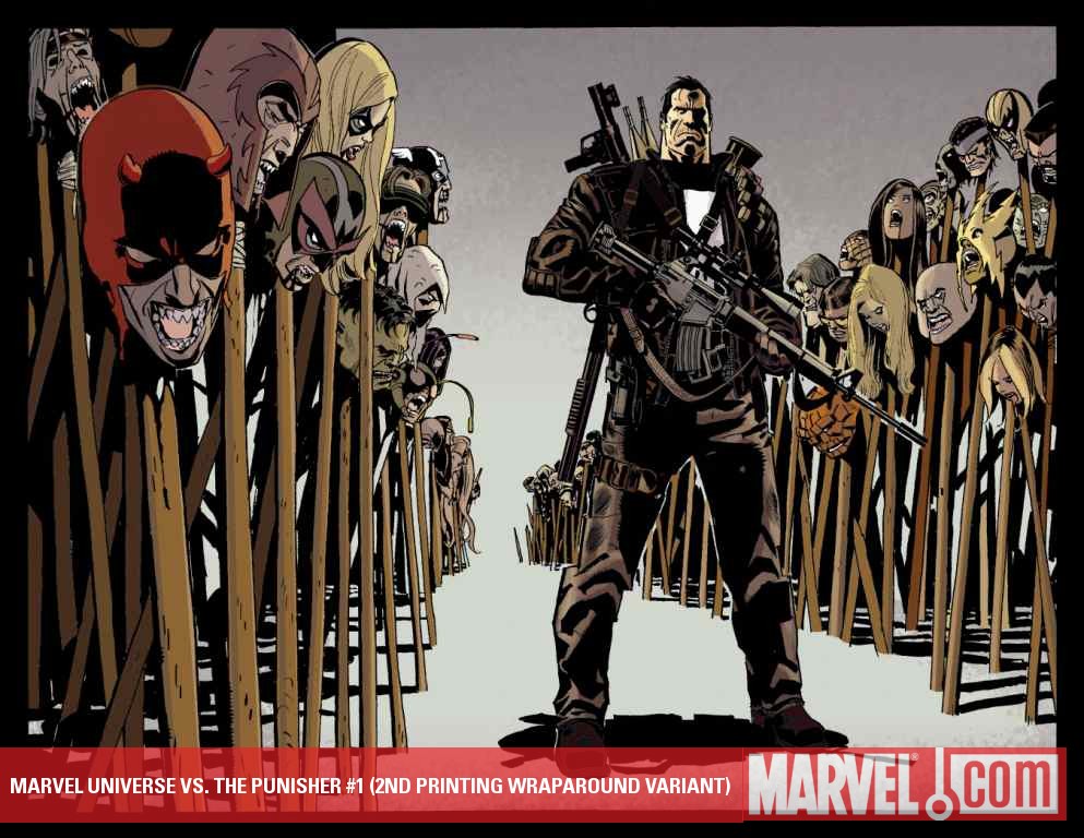 Marvel Universe Vs. the Punisher (2010) #1 (2ND PRINTING WRAPAROUND VARIANT)