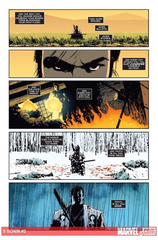 5 Ronin #3 preview art by Lawrence Campbell