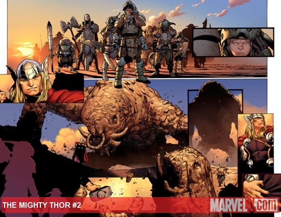 The Mighty Thor #2 preview art by Olivier Coipel