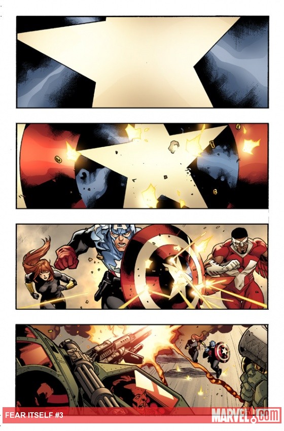 Fear Itself #3 preview art by Stuart Immonen