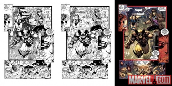 X-Men #1 20th Anniversary Edition re-coloring process