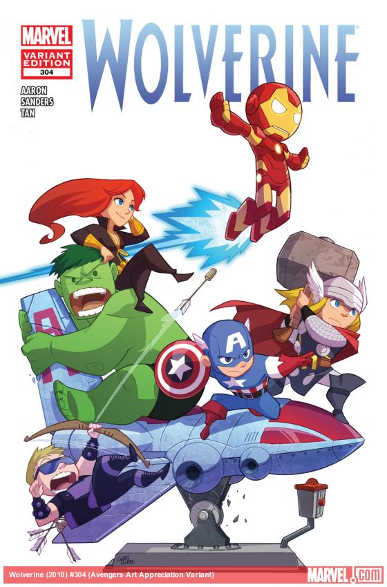 Wolverine (2010) #304 (Avengers Art Appreciation Variant)