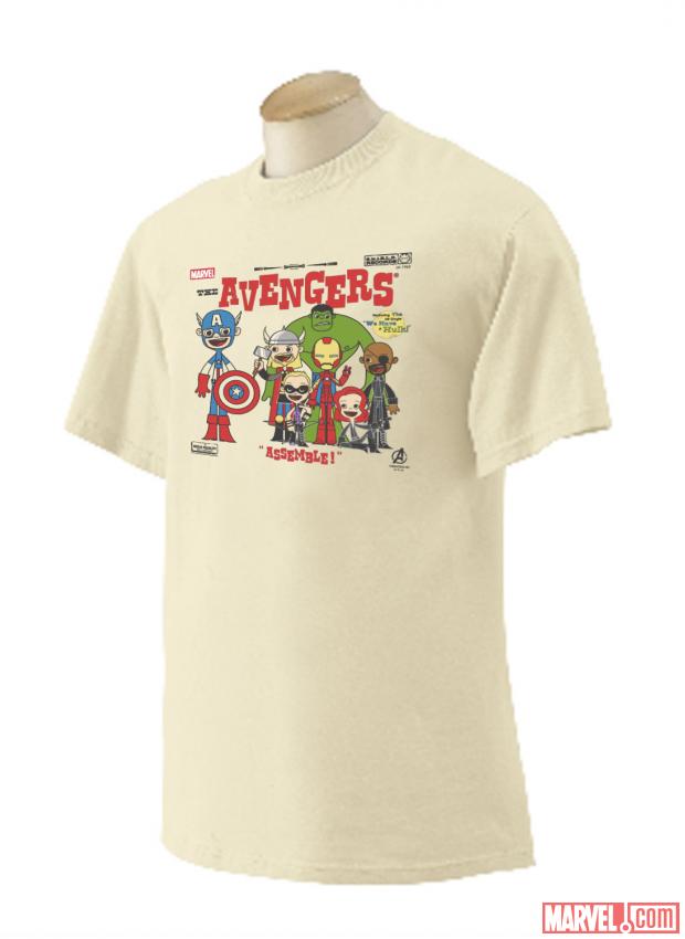 Marvel Exclusive NYCC 2012 'Avengers Album' t-shirt