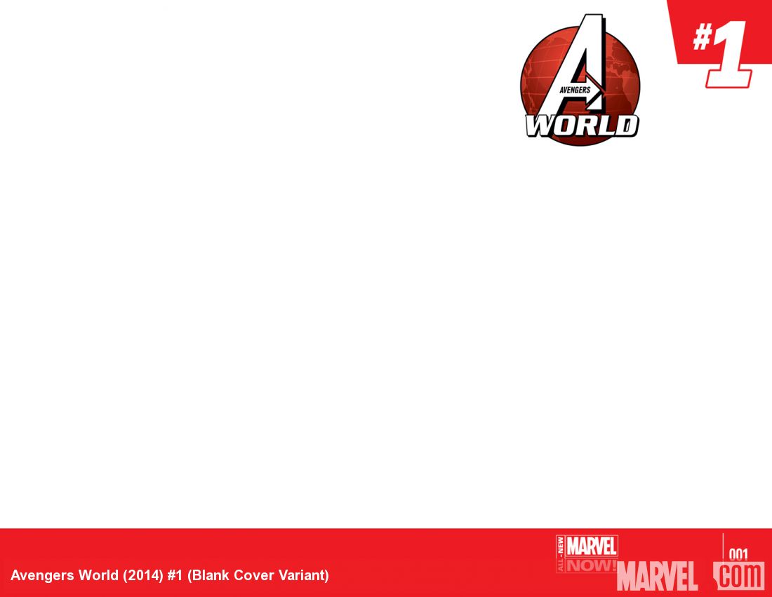 Avengers World (2014) #1 (Blank Cover Variant)