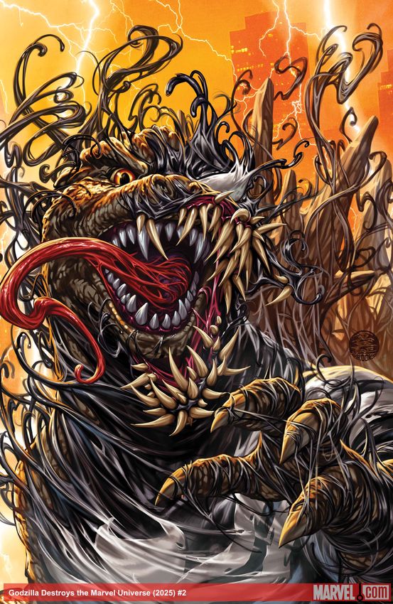 Godzilla Destroys the Marvel Universe (2025) #2 (Variant)