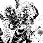 DARK AVENGERS: ARES #1 black and white preview art by Manuel Garcia