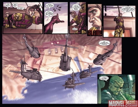 SECRET WARRIORS #5, pages 5-6