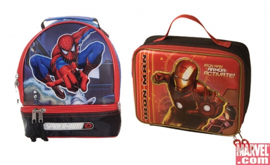 Spider-Man and Iron Man backpacks by Fashion Accessory Bazaar