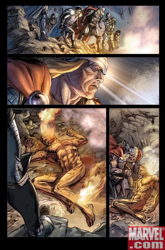 SECRET INVASION: THOR #1 Interior Art