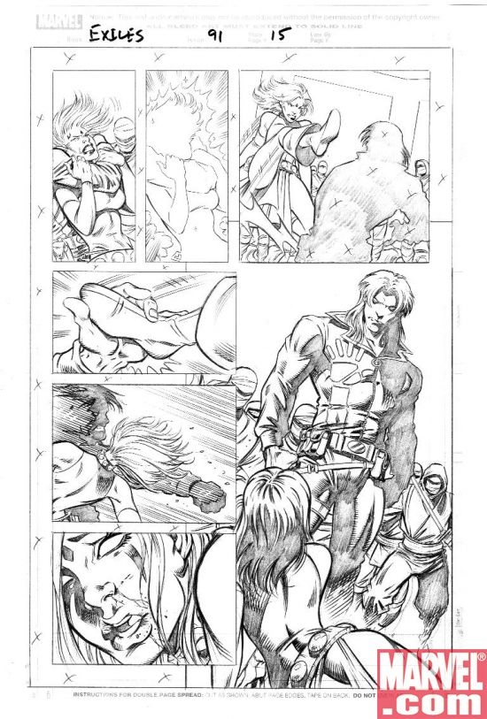Peletier art from Exiles #91.