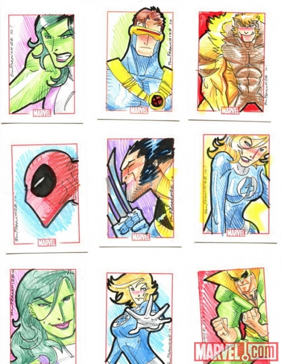 Marvel 70th Anniversary sketch card by Jerry Gaylord