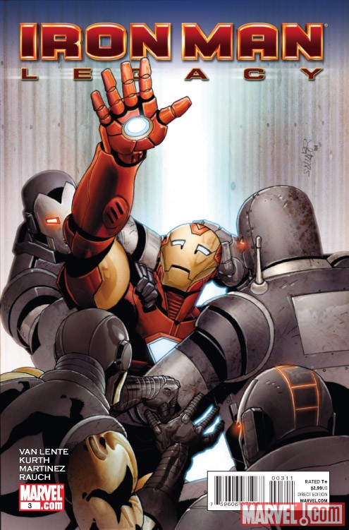 IRON MAN LEGACY #3 cover by Salvador Larroca