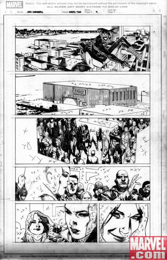 NEW AVENGERS preview art by Jim Cheung