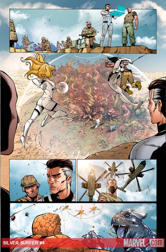 Silver Surfer (2011) #4 preview art by Iban Coello