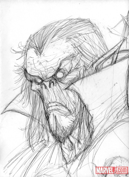 Morbius sketch by Juan Doe