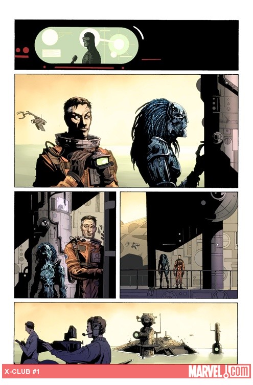 X-Club #1 preview art by Paul Davidson