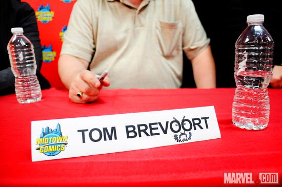 Tom Brevoort at Avengers Vs X-Men Release Party at Midtown Comics