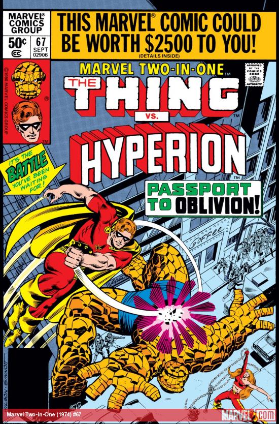 Marvel Two-in-One (1974) #67 Cover