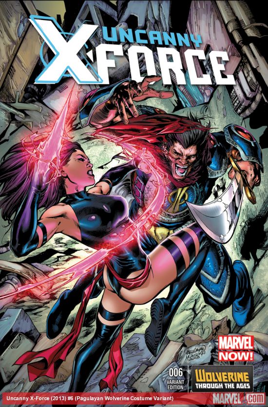 UNCANNY X-FORCE 6 PAGULAYAN WOLVERINE COSTUME VARIANT (NOW, 1 FOR 20, WITH DIGITAL CODE)