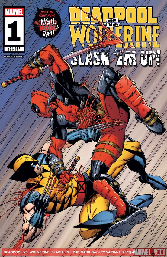 DEADPOOL VS. WOLVERINE: SLASH 'EM UP (2025) #1 (Variant)