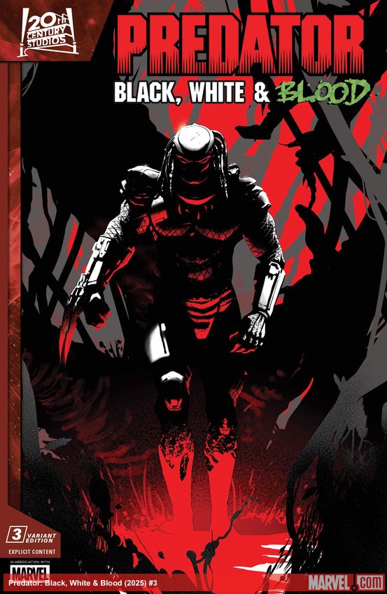 Predator: Black, White & Blood (2025) #3 (Variant)