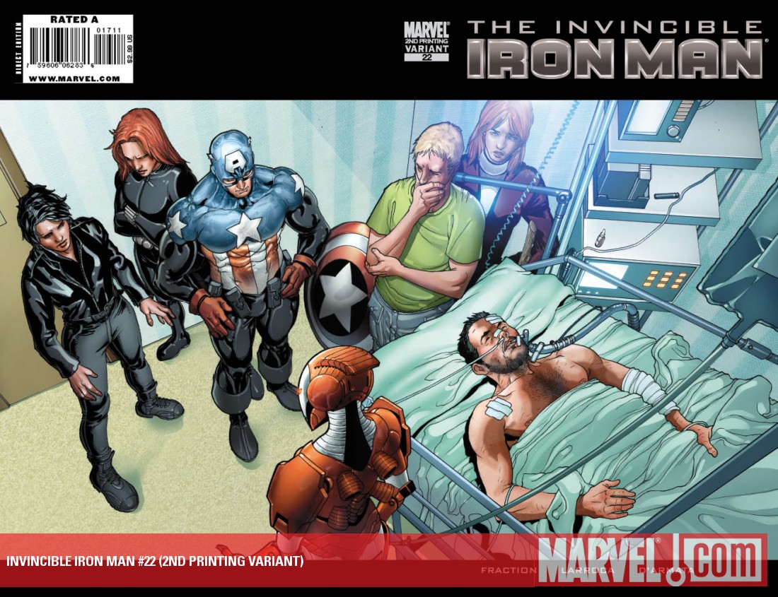 Invincible Iron Man (2008) #22 (2ND PRINTING VARIANT)