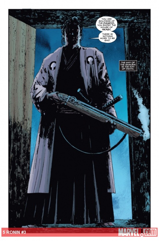 5 Ronin #3 preview art by Lawrence Campbell