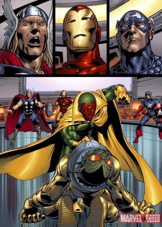 The Avengers: Kree-Skrull War art by Manuel Garcia, Andrew Currie, Sandu Florea, Alvaro Lopez & Ian Hannin 