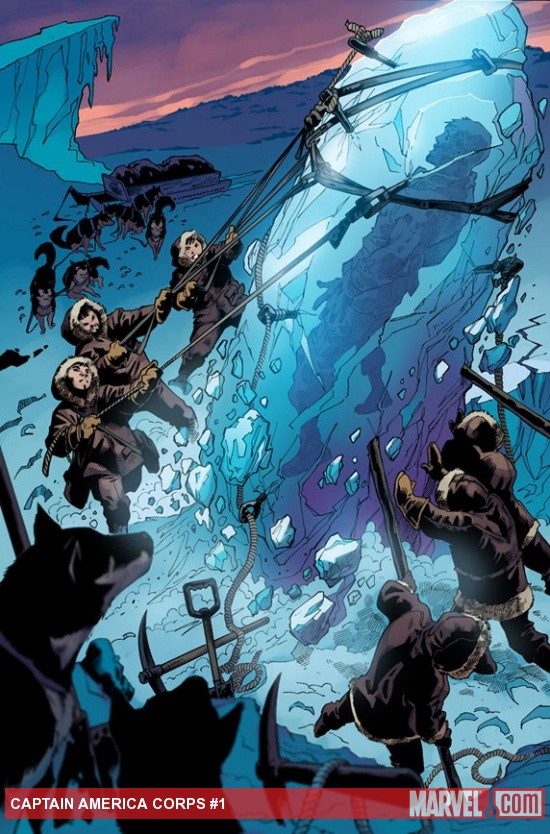 Captain America Corps #1 preview art by Philippe Briones