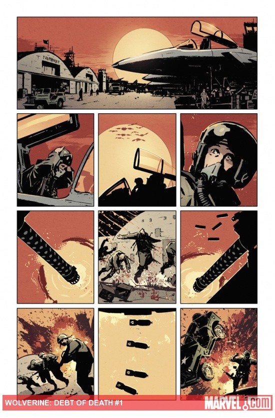 Wolverine: Debt of Death preview art by David Aja