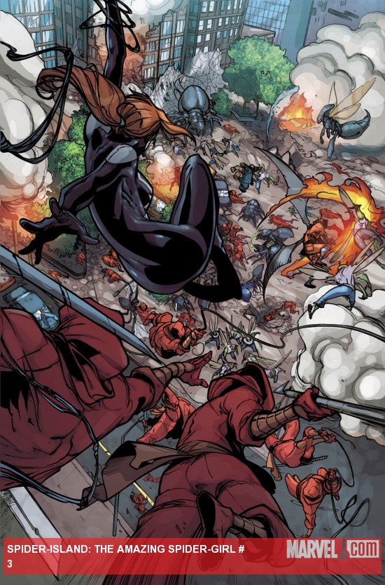 Spider-Island: The Amazing Spider-Girl #3 preview art by Pepe Larraz