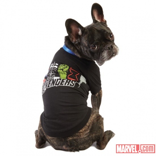 Avengers Black Dog Tee by Fetch available at PetSmart