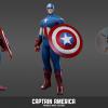 Character render of Captain America (Avengers movie costume from Marvel Heroes)