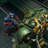 Screenshot of Captain America vs. a HYDRA War Drone in Avengers Alliance