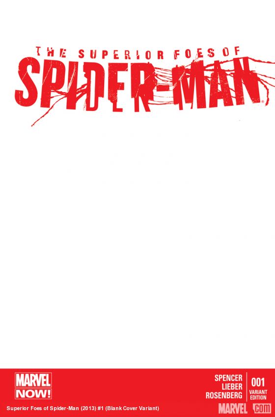 The Superior Foes of Spider-Man (2013) #1 (Blank Cover Variant)