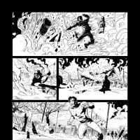 IRON MAN VS. WHIPLASH #1 black and white preview art by Philippe Briones