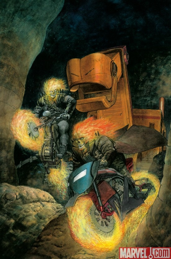 GHOST RIDERS: HEAVENS ON FIRE #3 cover by Dan Pastoras