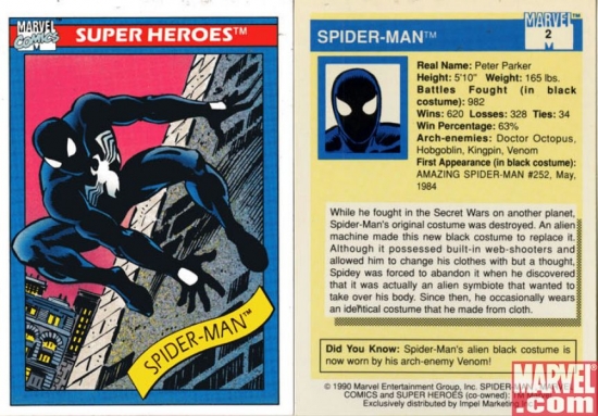 Spider-Man (Black Suit), Card #2