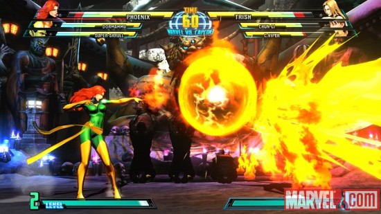 Phoenix and Trish from Marvel vs. Capcom 3