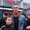 Titus Welliver from Lost and Deadwood with his sons on the Avengers red carpet
