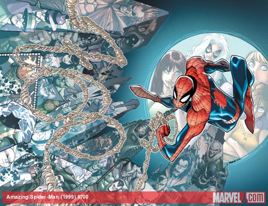 Amazing Spider-Man #700 cover by Humberto Ramos