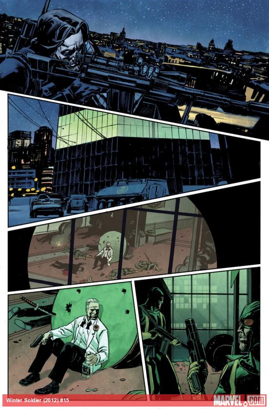 Winter Soldier #15 preview art by Nic Klein