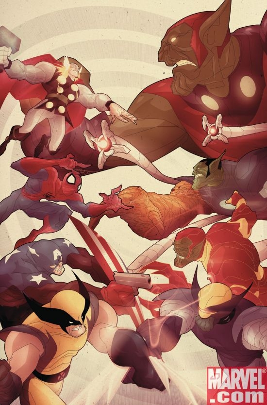 SECRET INVASION: FRONT LINE #5 cover by Juan Doe