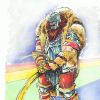 Heimdall design sketch by Carlos Pacheco