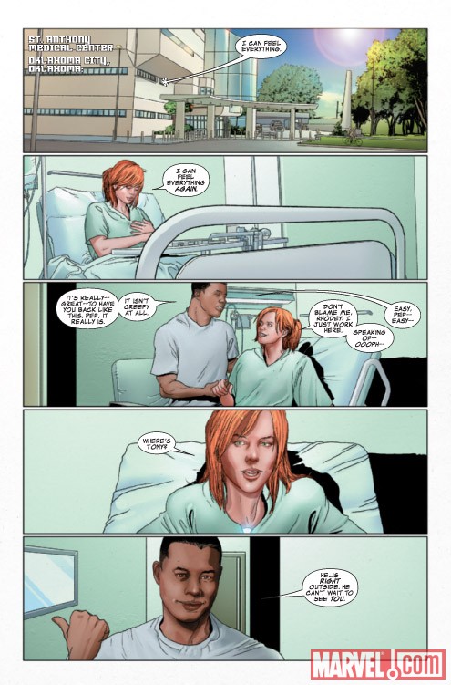 Invincible Iron Man #29 preview art by Salvador Larroca