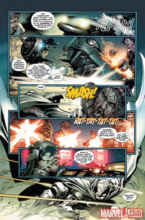 Shadowland: Moon Knight #1 preview art by Bong Dazo