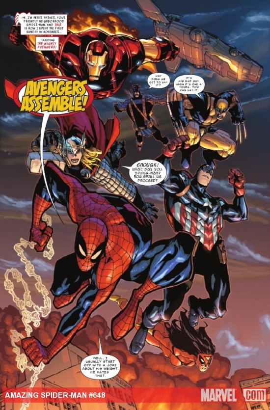 AMAZING SPIDER-MAN #648 preview page by Humberto Ramos