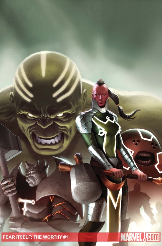 Fear Itself: The Worthy #1 cover